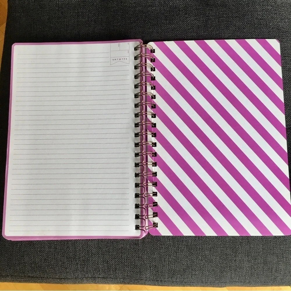 “RIDICULOUSLY good ideas” Spiral Bound, Lined Journal, Pink, White, 120 pages